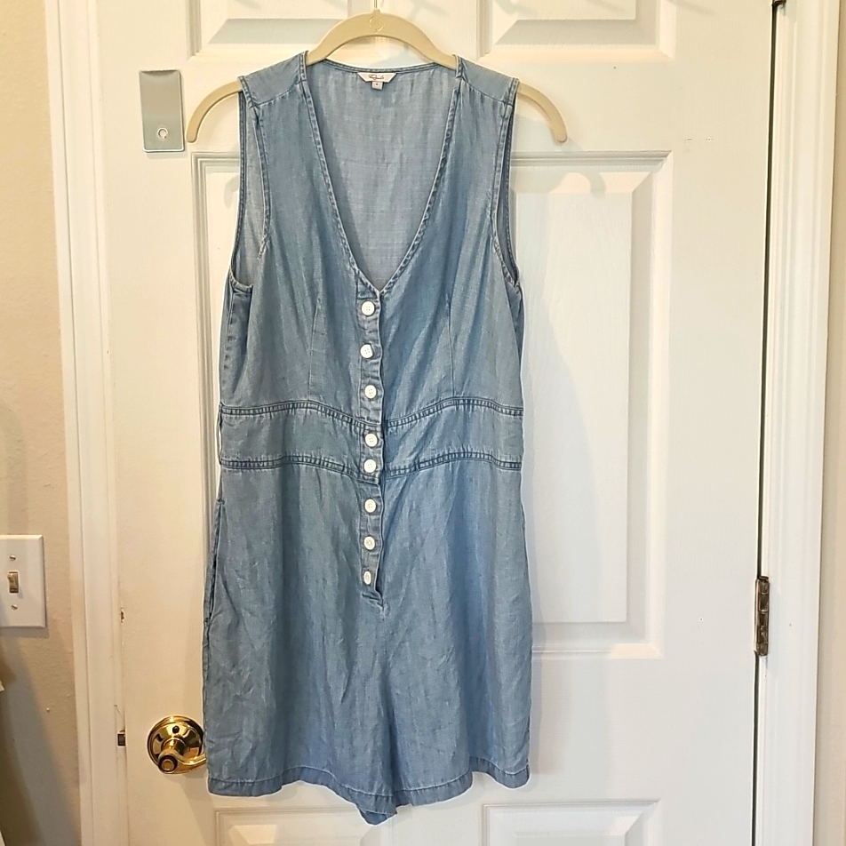 Rails Denim Button-Up Romper
